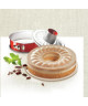 TEFAL Moule a savarin Delibake en acier  Ř 19 cm  Rouge et gris  Avec charniere