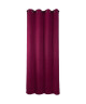 Rideau occultant  Uni effet sablé  100% polyester  140 x 260 cm  Rouge bordeaux