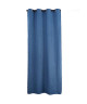 Rideau occultant thermique  Uni effet sablé  100% polyester  140 x 260 cm  Bleu