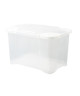 EDA PLASTIQUE Boîte de rangement Clip\'Box 40 L  Naturel couvercle avec charniere  54 x 36 x 33 cm