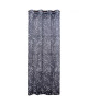 Voilage imprimé bambou  100% polyester  140 x 240 cm  Noir