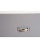 PHUKET Commode style classique  4 tiroirs  Blanc, gris et taupe  L 72 cm