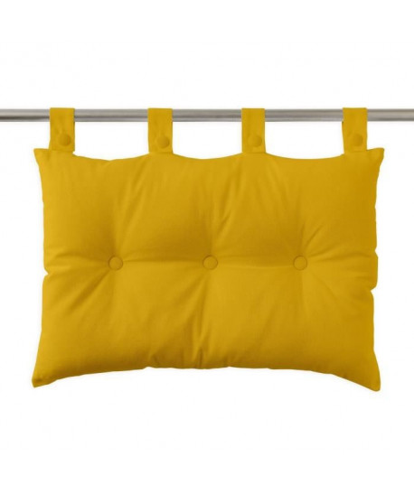 TODAY Coussin tete de lit 100% coton  50 x 70 cm  Jaune safran