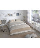 GOOD MORNING Parure de couette CHALET 100% coton  1 housse de couette 200x200 cm et 2 taies d\'oreiller 60x70 cm  Gris