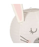 LAPIN Suspension boule Japonaise  Ř 35 cm  Papier  Blanc et noir