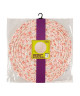 PAPIER BLANCHE Suspension boule Japonaise  Ř 35 cm  Motif Liberty  Papier  Rose et rouge