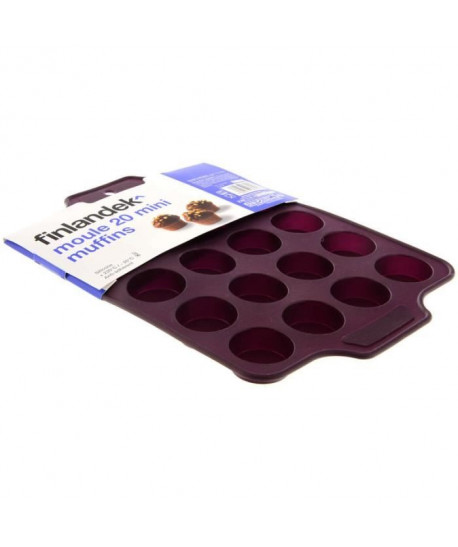 FINLANDEK Moule 20 mini muffins silicone