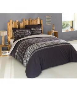 VISION Parure de couette Oscar  100% coton  220 x 240 cm  Gris anthracite