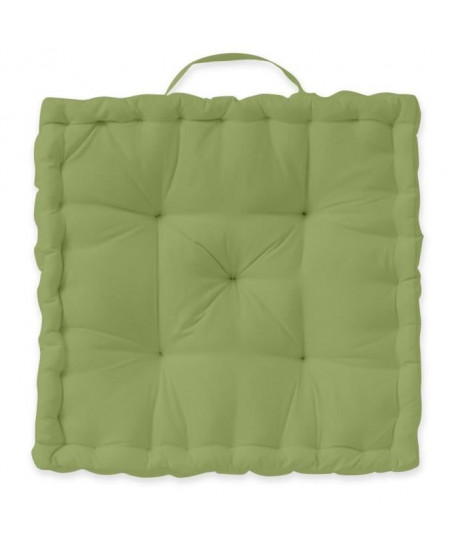 TODAY Coussin de sol 100% coton  40 x 40 cm  Vert bambou