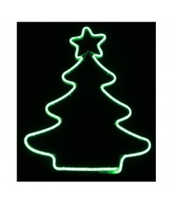 Sapin de Noël artificiel Néon  PVC  240 LED  56 cm  Vert