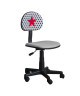 STAR Chaise de bureau enfant  Tissu gris avec impression étoile  L 54 x P 39,5 cm