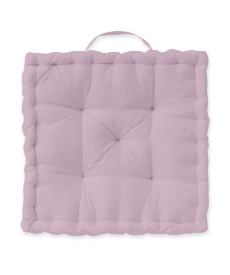 TODAY Coussin de sol 100% coton  40 x 40 cm  Rose poudré de lilas