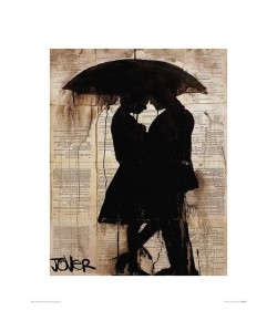 Affiche papier  Loui Jover (Rain Lovers)     40x50 cm