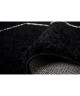 ASMA Tapis de salon Shaggy  Style berbere  100 x 150 cm  Noir  Poils longs