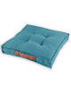 TODAY Coussin de sol Cabane de Plage 100% coton  45x45x12 cm  Bleu gris