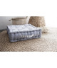 TODAY Coussin de sol Cabane de Plage Liny 100% coton  45x45x12 cm  Rayé bleu