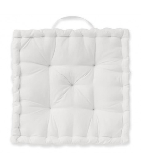 TODAY Coussin de sol 100% coton  40 x 40 cm  Blanc chantilly