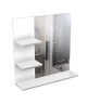 CORAIL Meuble miroir de salle de bain L 60 cm  Blanc laqué