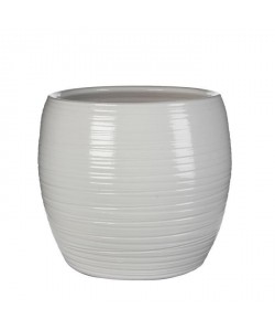 MICA Cache pot rond intérieurLoomy  Blanc  26 xŘ28 cm