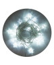 Guirlande de Noël LED 30 Etoiles  4,5 m  Blanc fil transparent