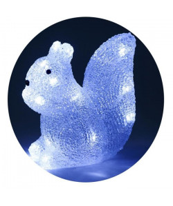 Ecureuil lumineux en acrylique  H 19 cm