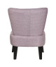 ANGELINA Fauteuil pieds en bois bouleau massif  Revetement tissu violet  Scandinave  L58 x P48 cm