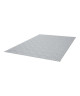 ALASKA II Tapis scandinave tissé plat en velours polypropylene  120x170 cm  Gris clair