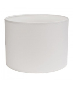 ESSENTIEL Abatjour forme Cylindre  Ř 29 x H 18 cm  Polycoton  Blanc