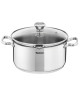 TEFAL A705A835 Duetto Batterie de cuisine Inox Set 7 pieces induction  3 faitouts  1 casserole