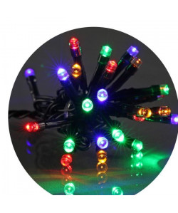 Guirlande de Noël LED extérieure filaire PVC  8 m  Multicolore  Electrique