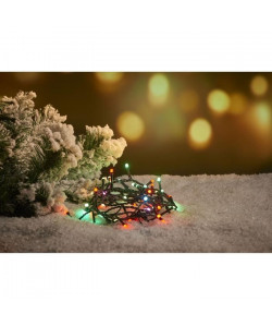 Guirlande de Noël clignotante 100 LED  Multicolore  L 3 m