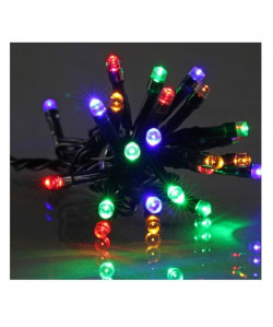 Guirlande de Noël LED extérieure filaire PVC  12 m  Multicolore  Electrique