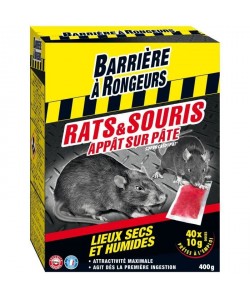 BARRIERE A RONGEURS Rats & Souris  Appât sur pâte  400g