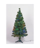 Sapin vert de Noël en PVC  H 180 cm  Fibre optique multicolore  24 V lumiere animée