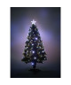 Sapin vert de Noël Caméléon  H 90 cm  Fibre optique bicolore blanc chaud et froid