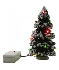 Sapin de Noël artificiel lumineux  Fonction a pile  15 cm  Vert
