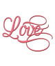 Stickers adhésif mural Love Lettering Scritta  Rose  41x30cm