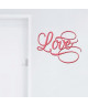 Stickers adhésif mural Love Lettering Scritta  Rose  41x30cm