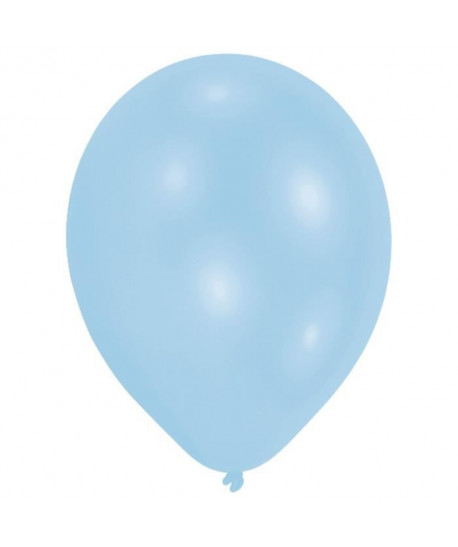 Lot de 50 Ballons  Latex  Premium  27,5 cm  Bleu pâle