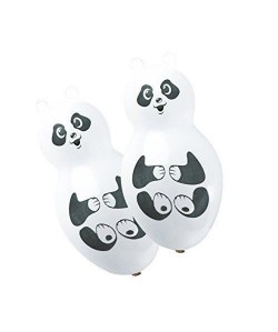 Lot de 4 Ballons  Latex  Forme Panda