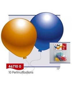 Lot de 10 Ballons nacrés  Latex
