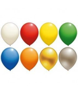 Lot de 10 Ballons  Latex  Argent