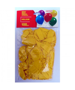 KIMPLAY 100 ballons hélium  Jaune