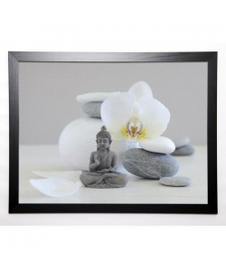 CHATELAIN SONIA Image encadrée Bouddha grey 57x77 cm Gris