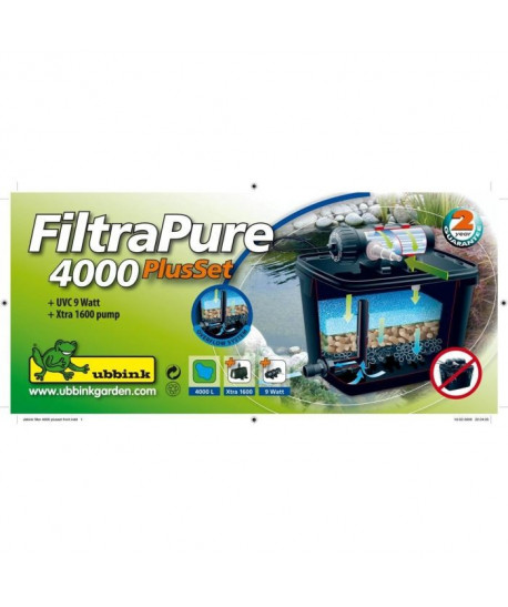 Kit filtration de bassin  4000l  FiltraPure 4000