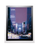 DOUTRELEAU Image encadrée New York La nuit 67x87 cm Violet