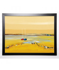 EURGAL CHRISTIAN Image encadrée Tendrement 57x77 cm Jaune