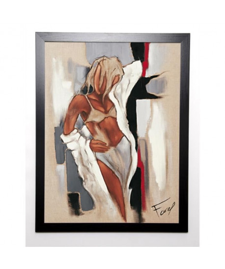 FAREL Image encadrée Elle 57x77 cm Marron