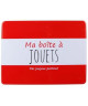 Ma boîte a Jouets  30,5x22,5x16 cm  Rouge et blanc