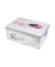 HOMEA Set de 7 boîtes de rangement Zen Spirit 26283033353739 cm blanc et rose